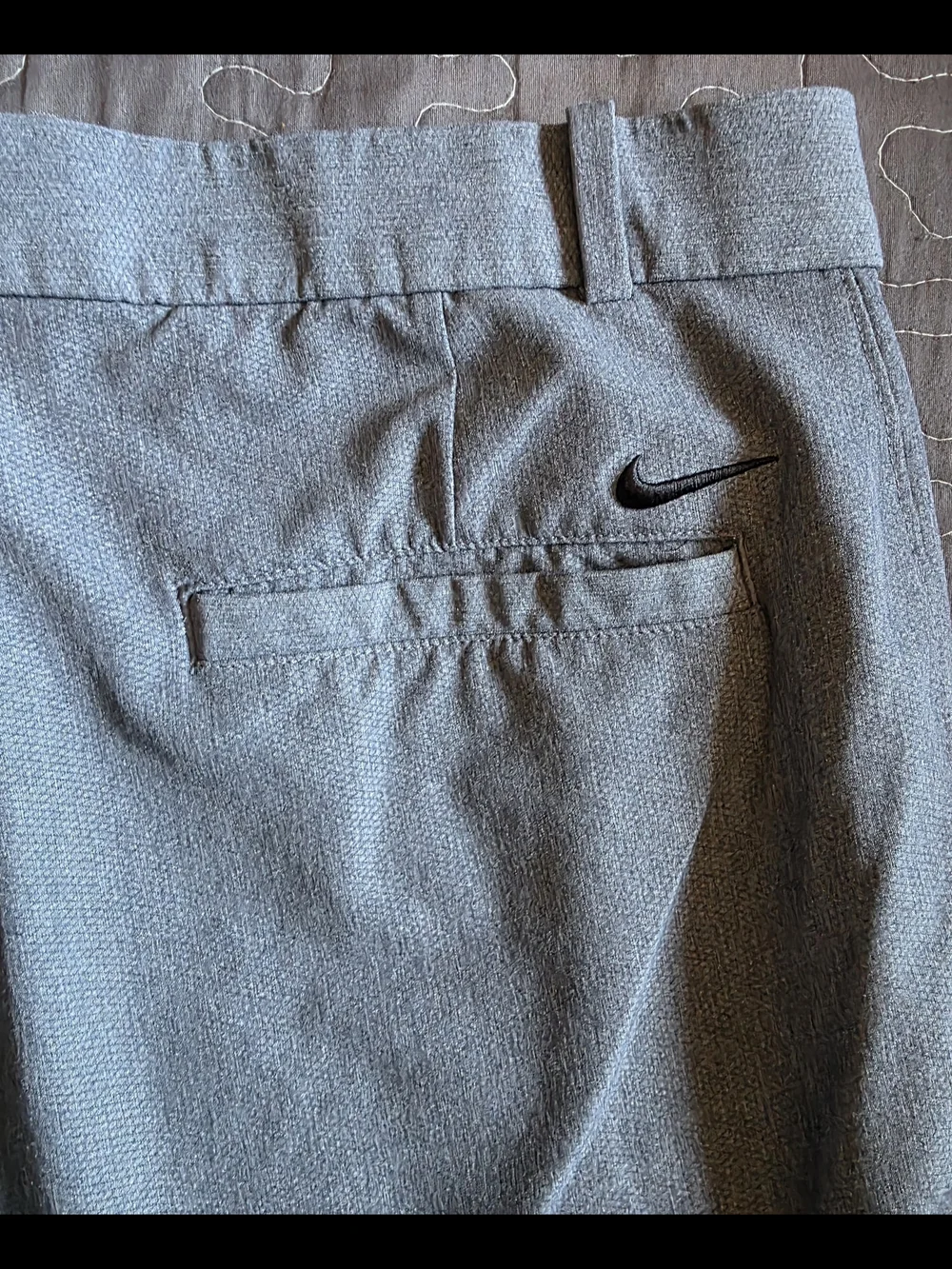 Nike Men's Light Gray Athletic Shorts with Belt Loops